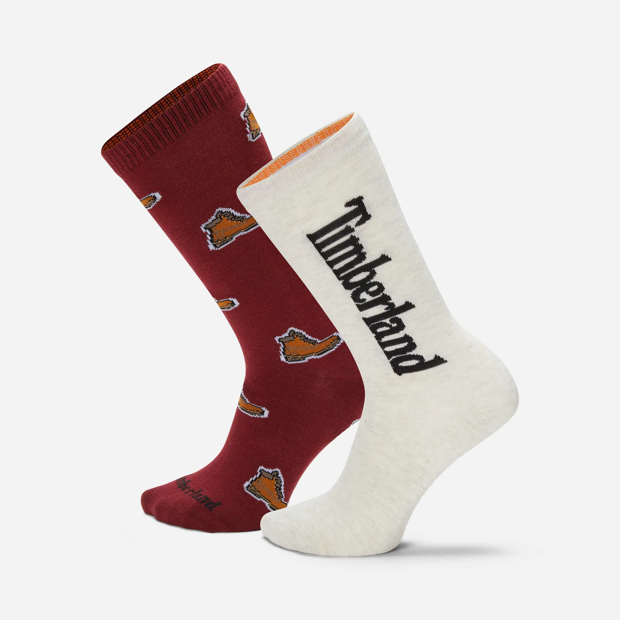 2-Pack Timberland All Over Print Crew Sock