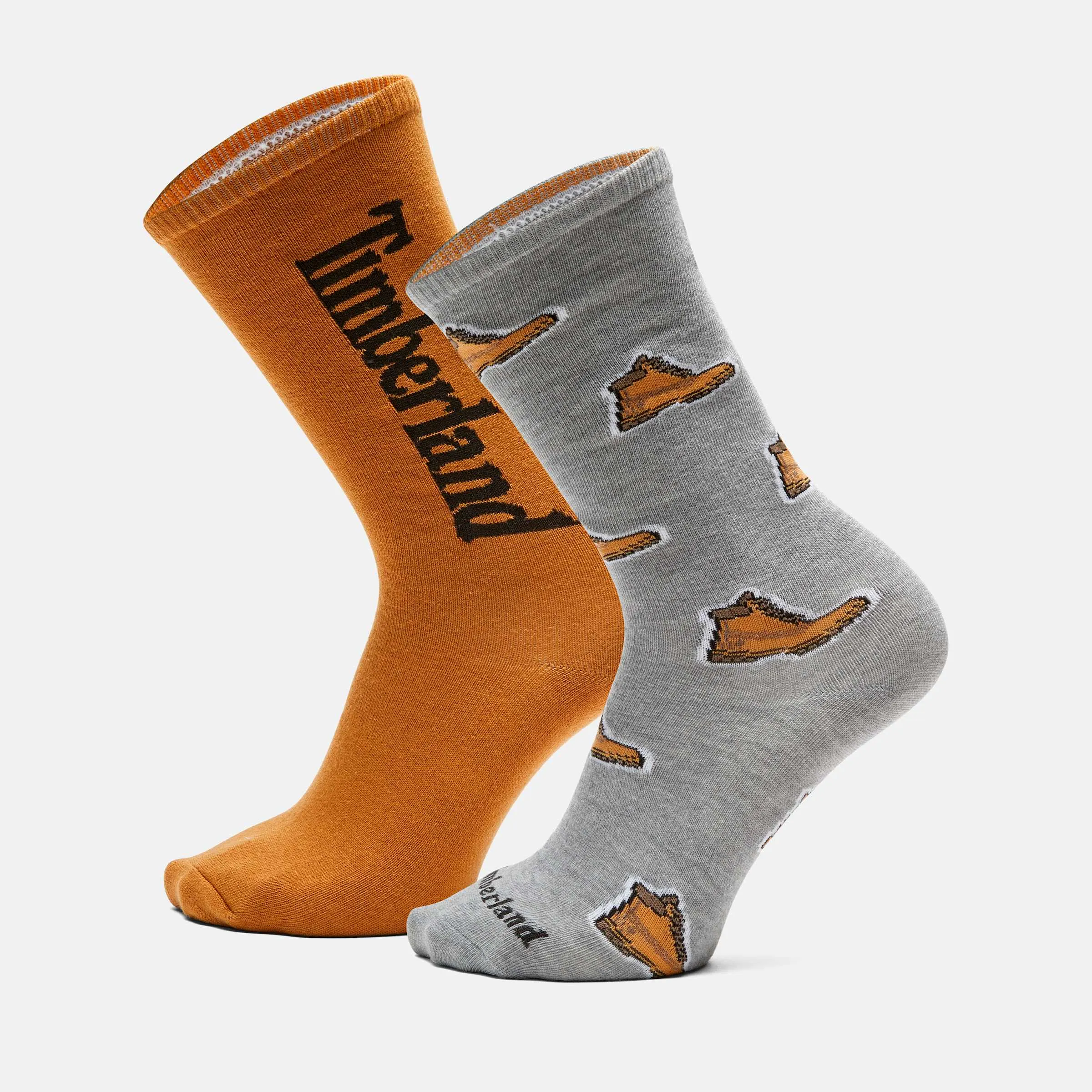 2-Pack Timberland All Over Print Crew Sock