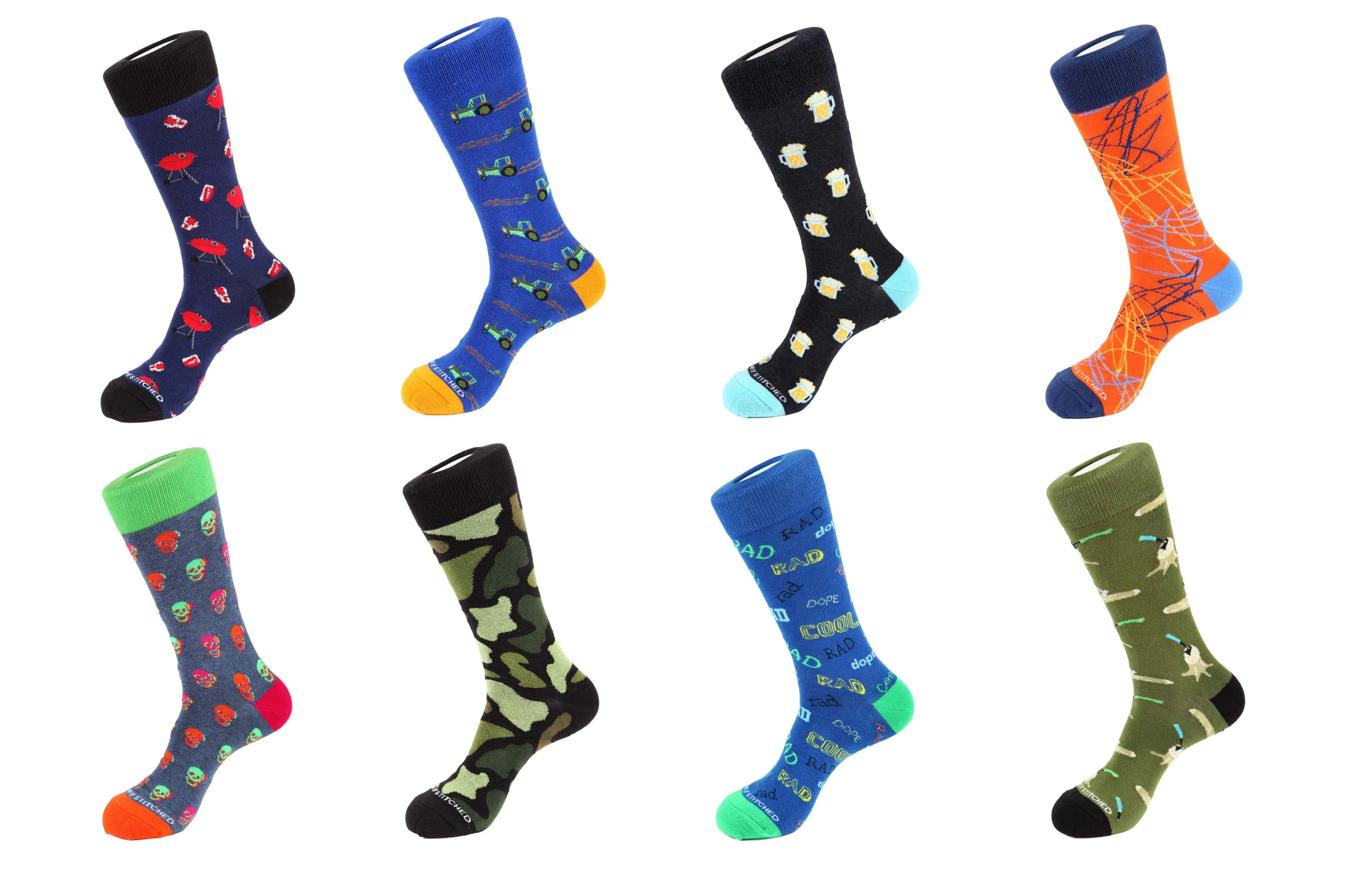 8 Pair Combo Pack Socks