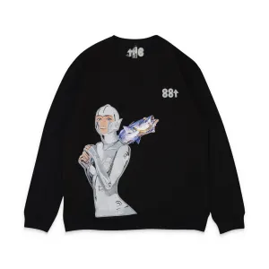 88 RISING X SORYAMA BLACK 88SORAYAMA ROBOT EMBROIDERED AR L S