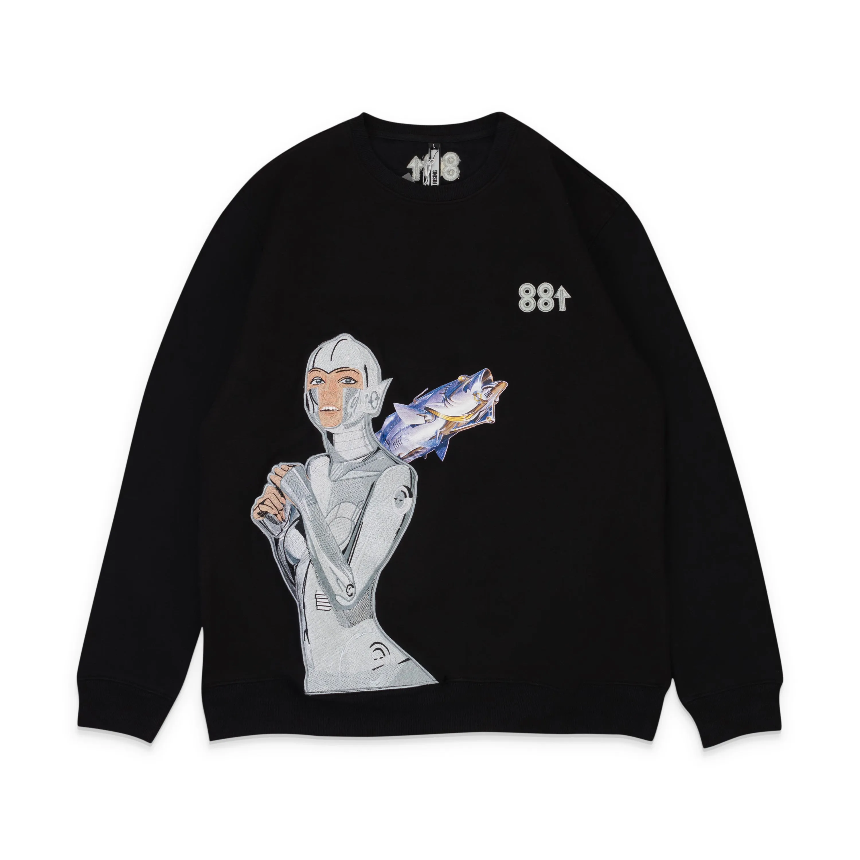 88 RISING X SORYAMA BLACK 88SORAYAMA ROBOT EMBROIDERED AR L S