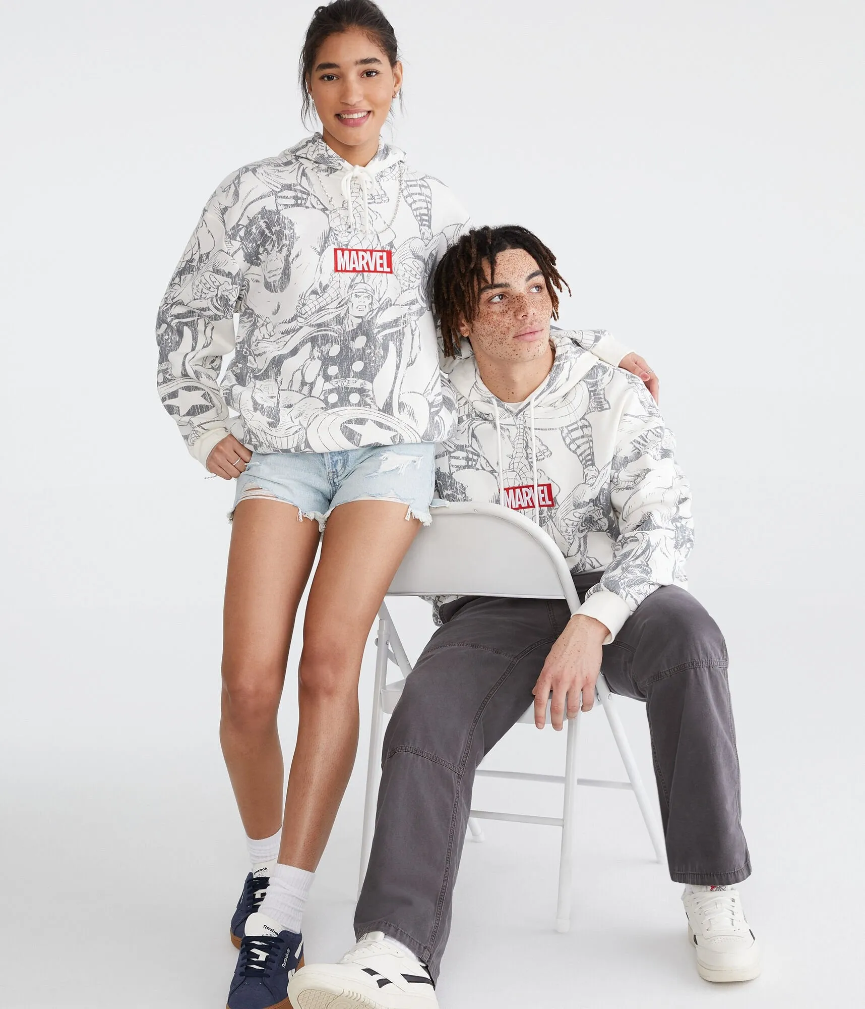 Aeropostale Marvel | Allover Avengers Pullover Hoodie