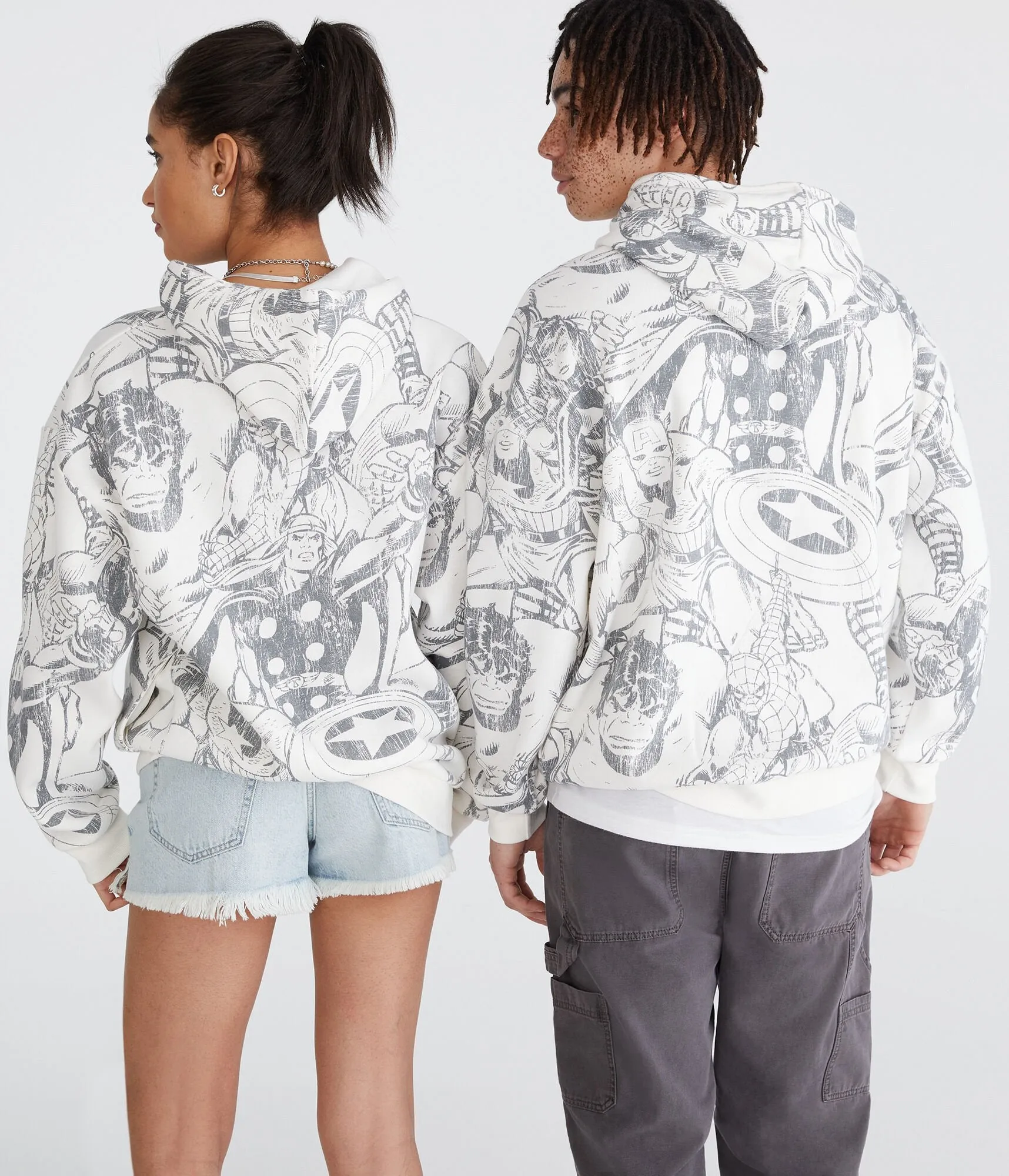 Aeropostale Marvel | Allover Avengers Pullover Hoodie