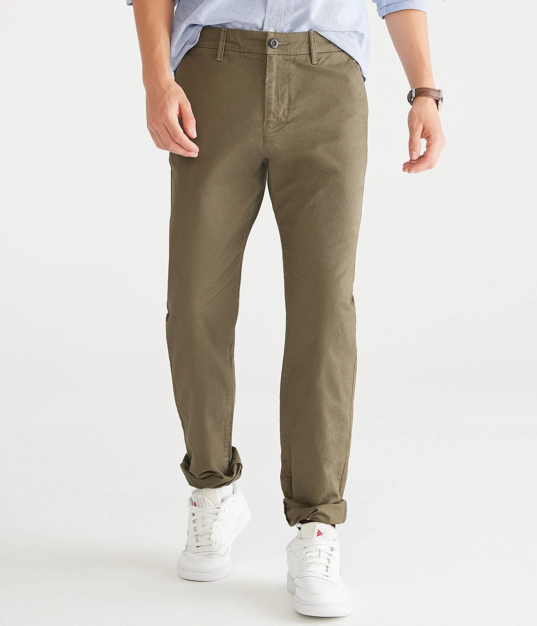 Aeropostale Men's Slim Straight Stretch Chinos