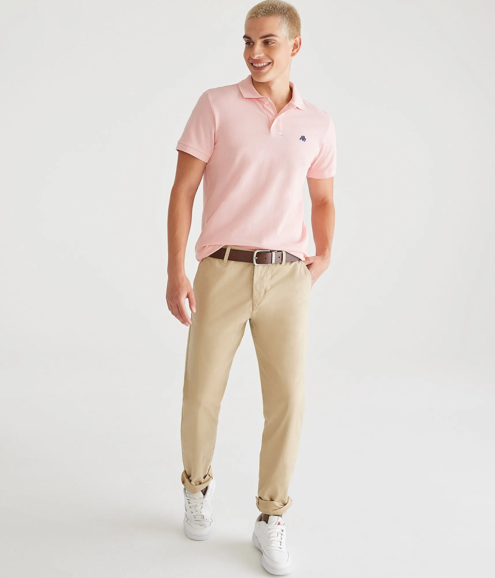Aeropostale Men's Slim Straight Stretch Chinos