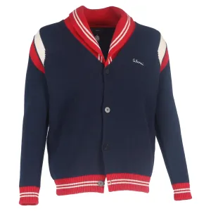 Alanui Buttoned Cardigan in Navy Blue