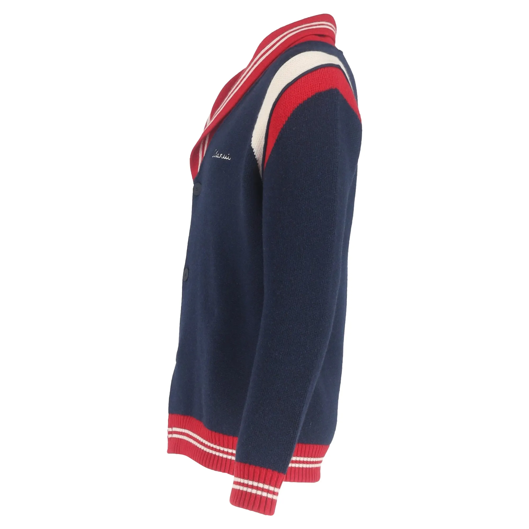 Alanui Buttoned Cardigan in Navy Blue