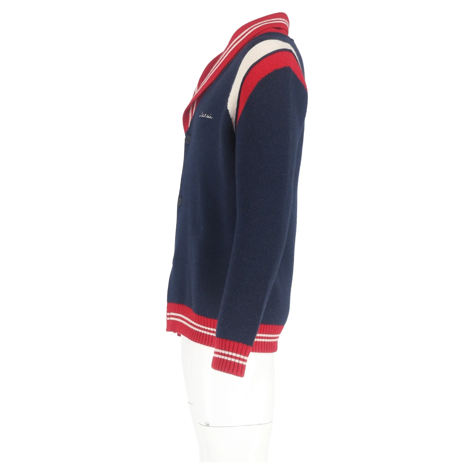 Alanui Buttoned Cardigan in Navy Blue