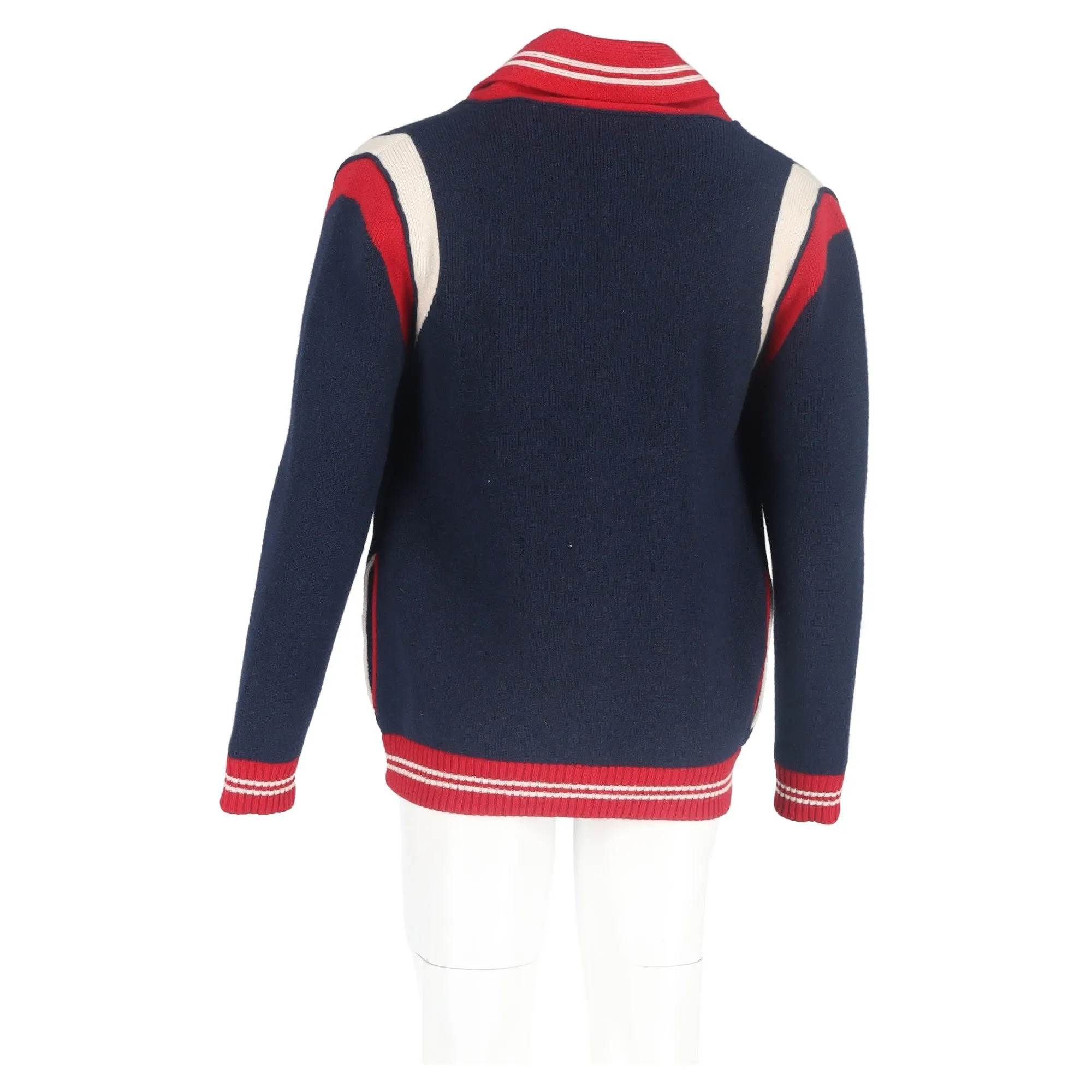 Alanui Buttoned Cardigan in Navy Blue