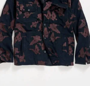 Andres Embroidered Overshirt In Black