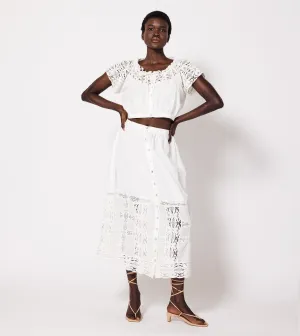 Apollonia Ankle Skirt | Ivory