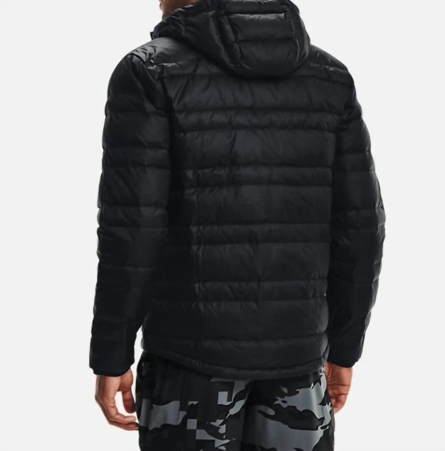 Armour Down Hooded Jacket In Black