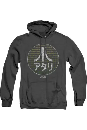 Atari Japanese Grid Adult Heather Hoodie
