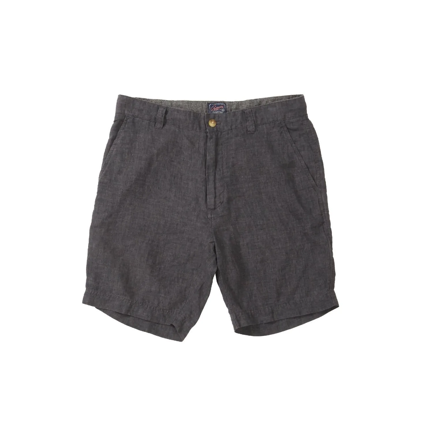 Aventura Washed Linen Shorts In Charcoal