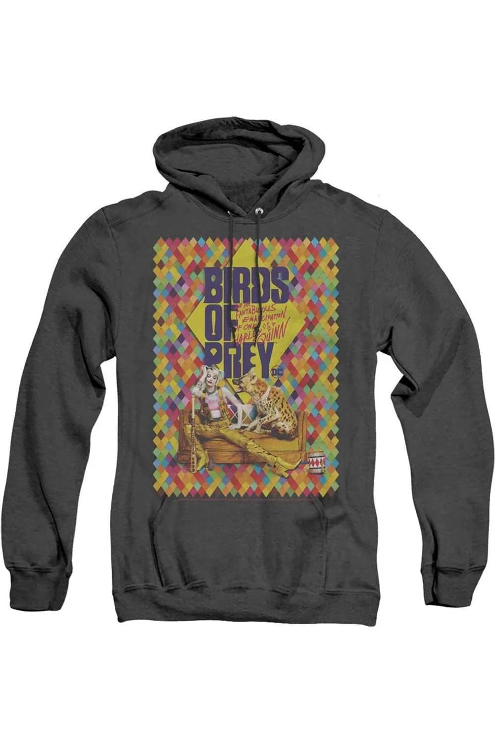 Birds Of Prey Couch Adult Heather Hoodie / Hooded Sweatshirt