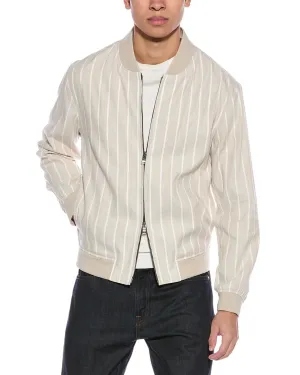 BOSS Hugo Boss Linen-Blend Bomber Jacket