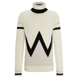 BOSS x Perfect Moment virgin-wool sweater with stripe intarsia