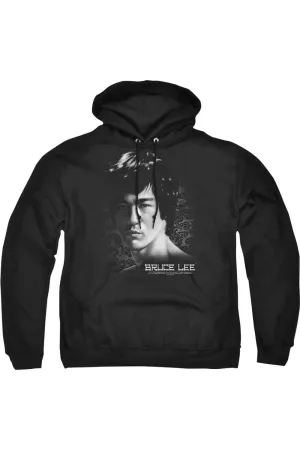 Bruce Lee In Your Face Adult Pull Over Hoodie