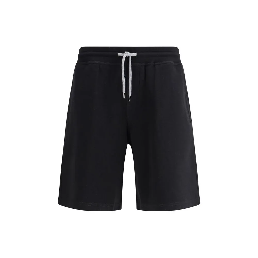 Brunello Cucinelli Cotton, cashmere and silk Tracksuit Men's Shorts