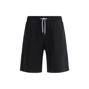Brunello Cucinelli Cotton, cashmere and silk Tracksuit Men's Shorts