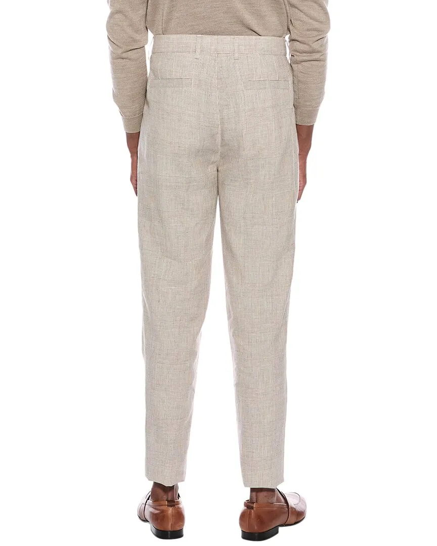 Brunello Cucinelli Easy Fit Linen & Wool-Blend Pant