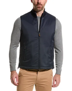 Bruno Magli Knit Collar Wool Vest