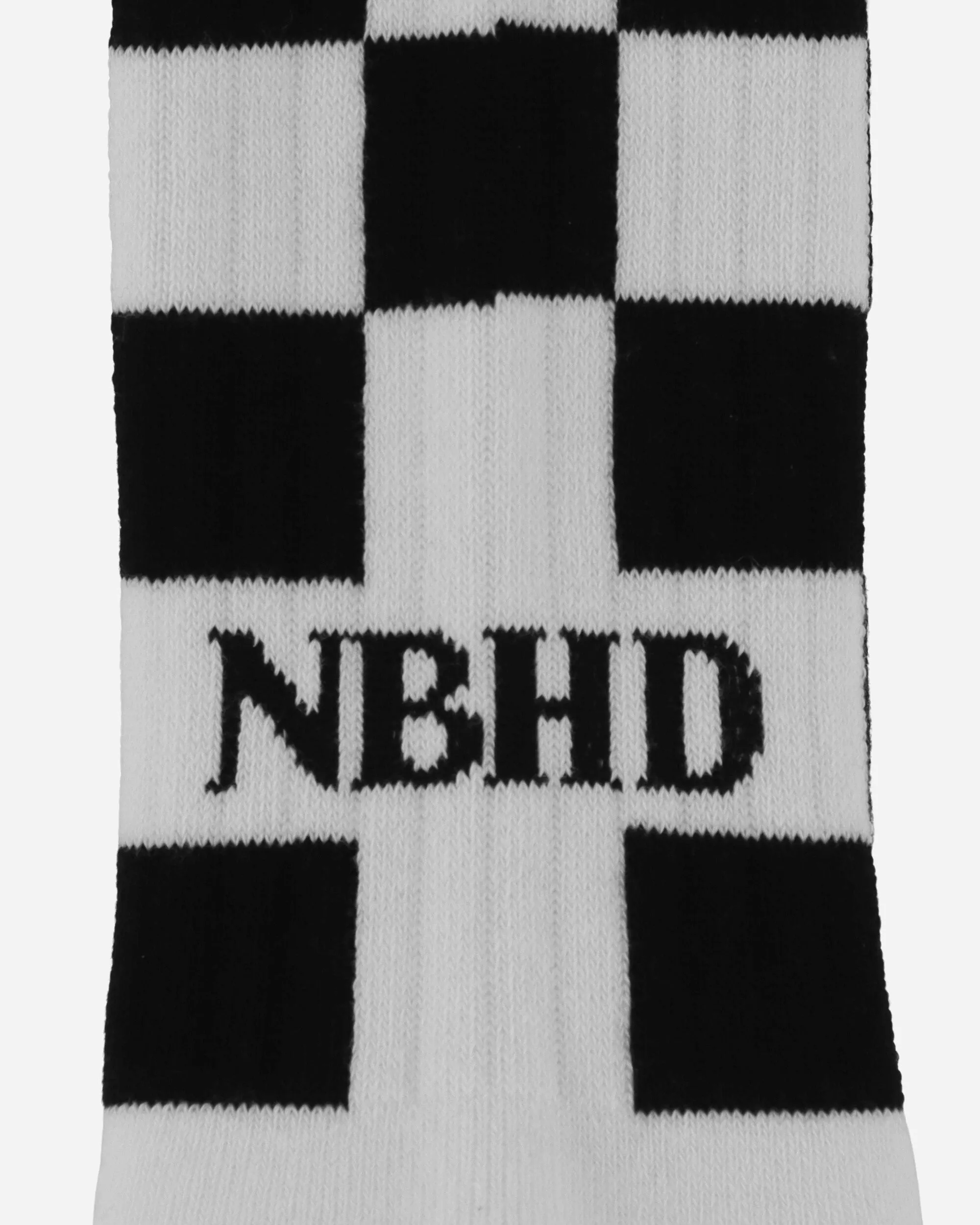 Checker Socks White