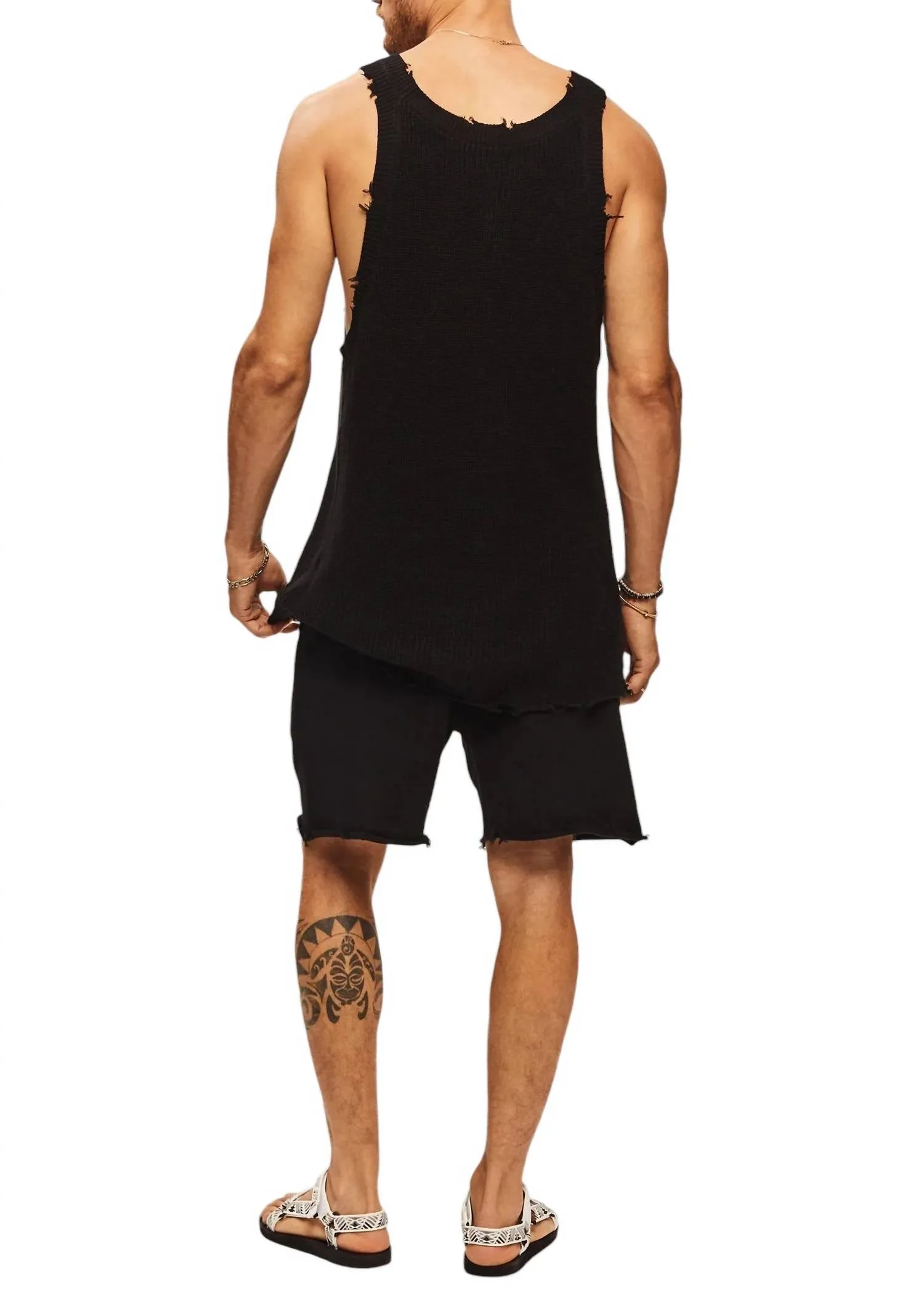 Chris Knit Shorts In Black