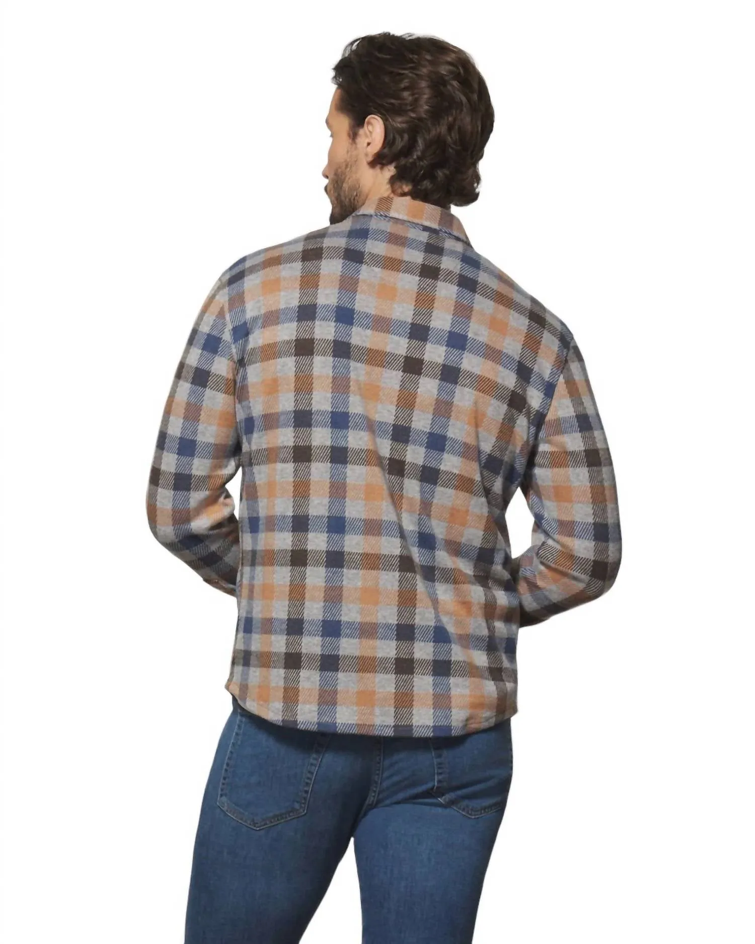Coggins Shirt Jacket In Light Gray