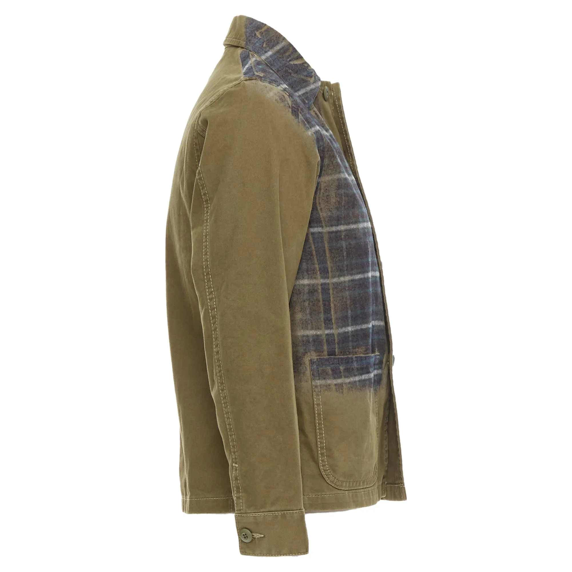 Comme Des Garcons Tricot Check Degrade Overshirt