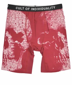 Cult Briefs "Skull" In Coral / Beet Red