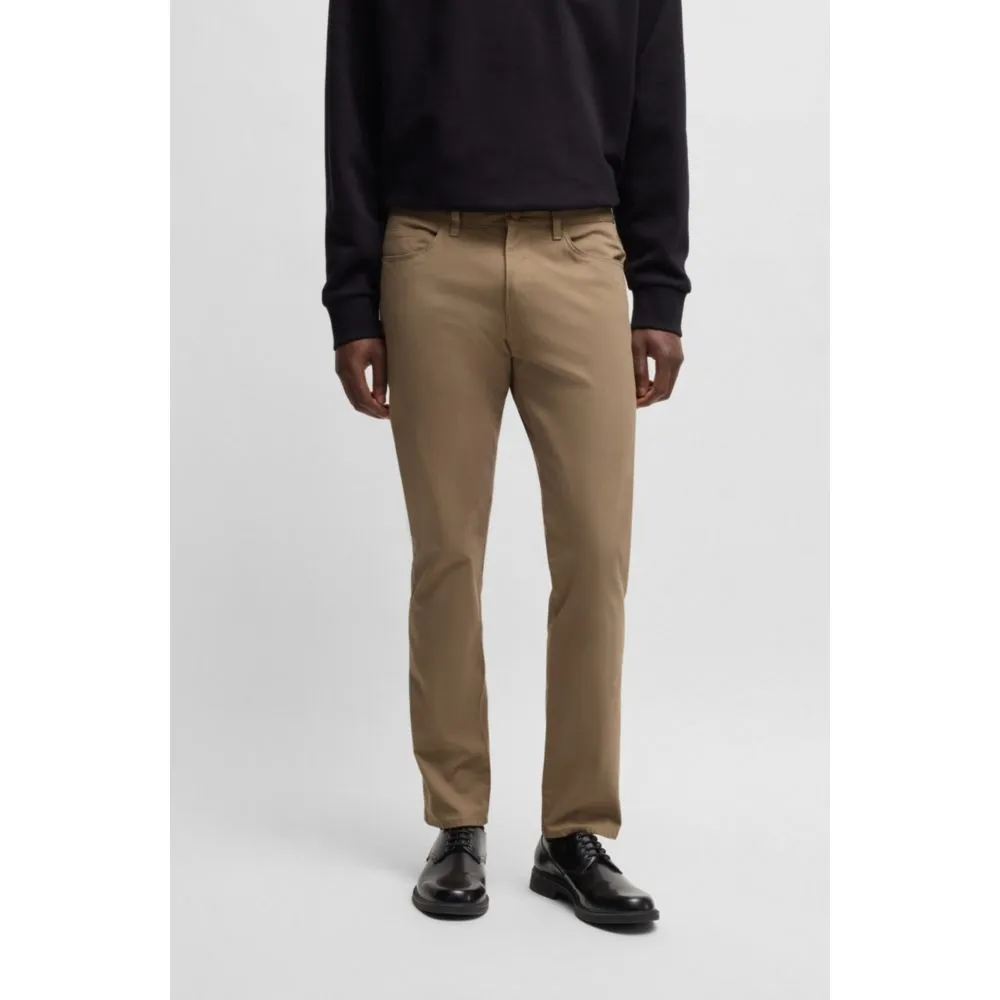 Delaware slim-fit trousers in performance-stretch fabric