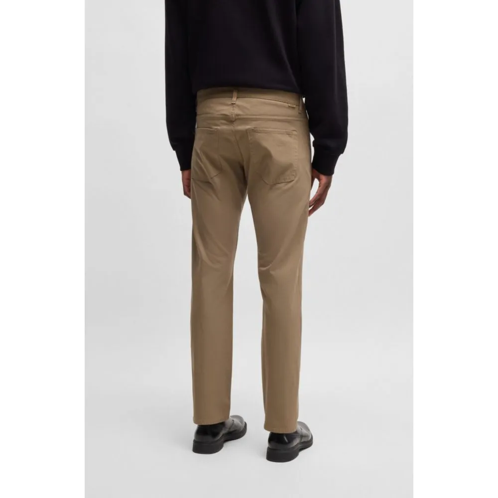 Delaware slim-fit trousers in performance-stretch fabric