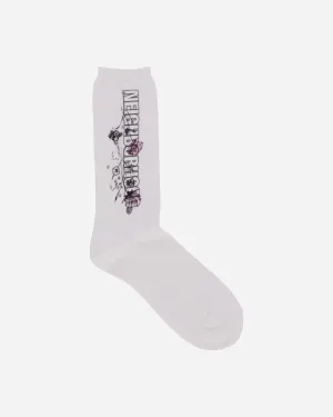 Dr. Woo Socks White
