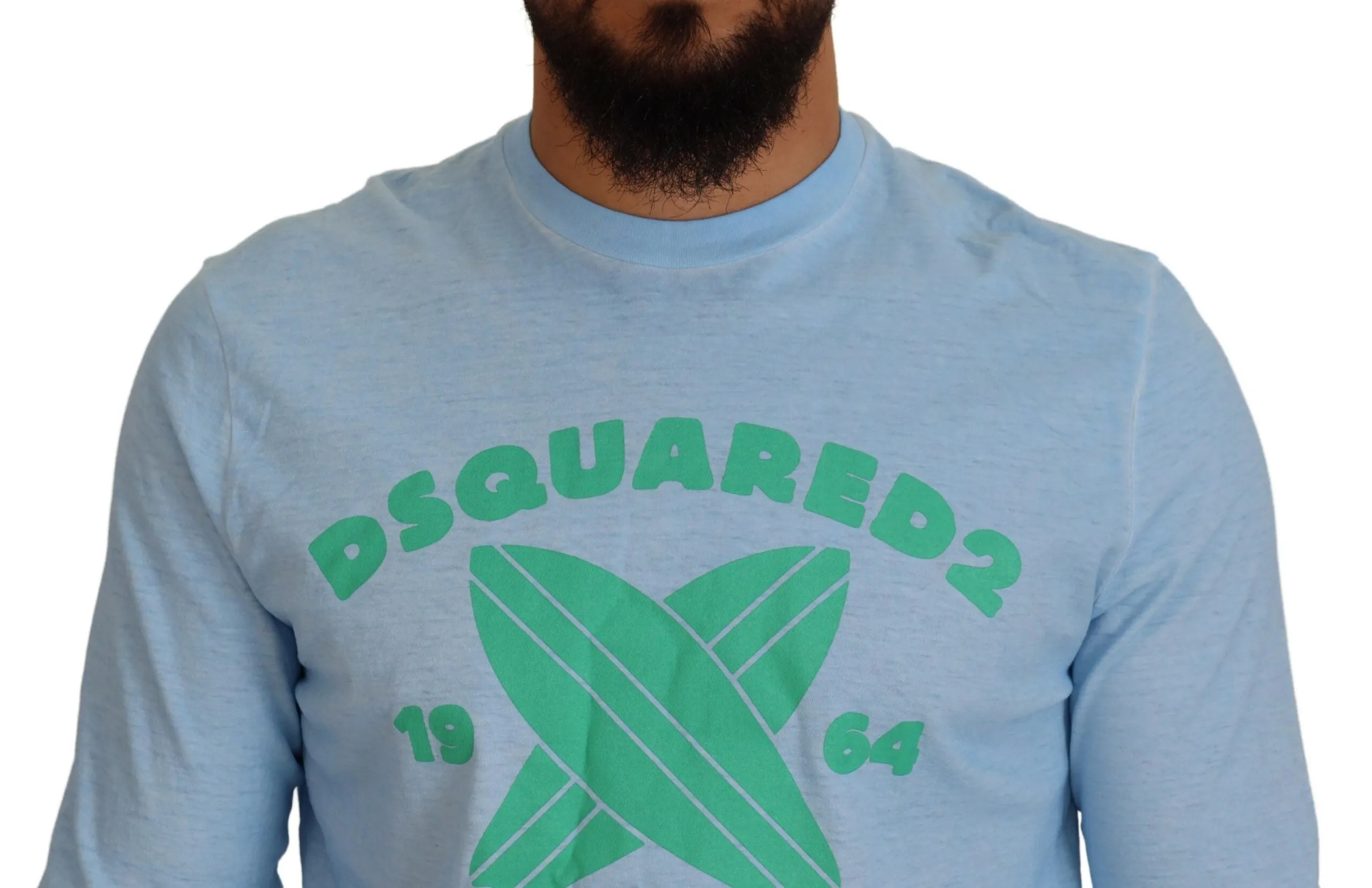 Dsquared² Printed Long Sleeves Men Men's Sweater (Pre-Owned)