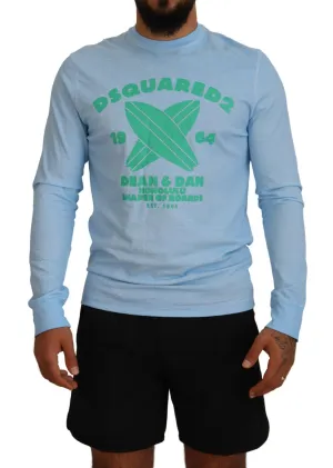 Dsquared² Printed Long Sleeves Men Men's Sweater (Pre-Owned)