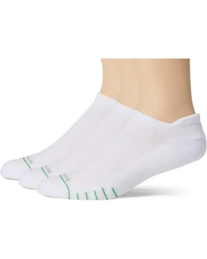 Eurosock Ace Silver Socks Unisex Small White Stretch No Show (3-Pack) ERK420