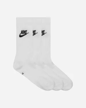 Everyday Essential 3-Pack Crew Socks White