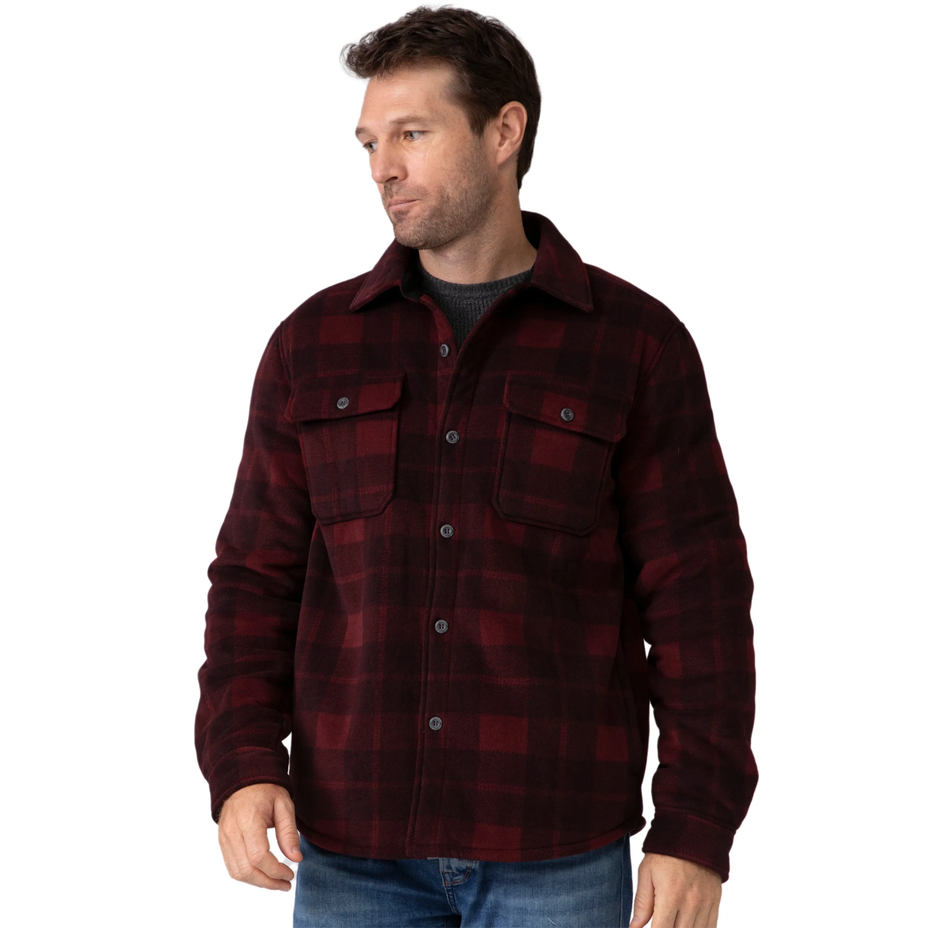Free Country Men's Mountain Ridge Sueded Chill Out Fleece Jacket