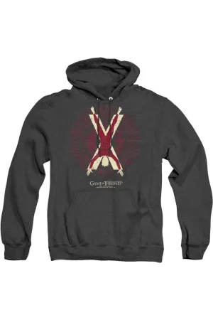 Game Of Thrones Bolton Burst Sigil Adult Heather Hoodie / Hooded Sweatshirt