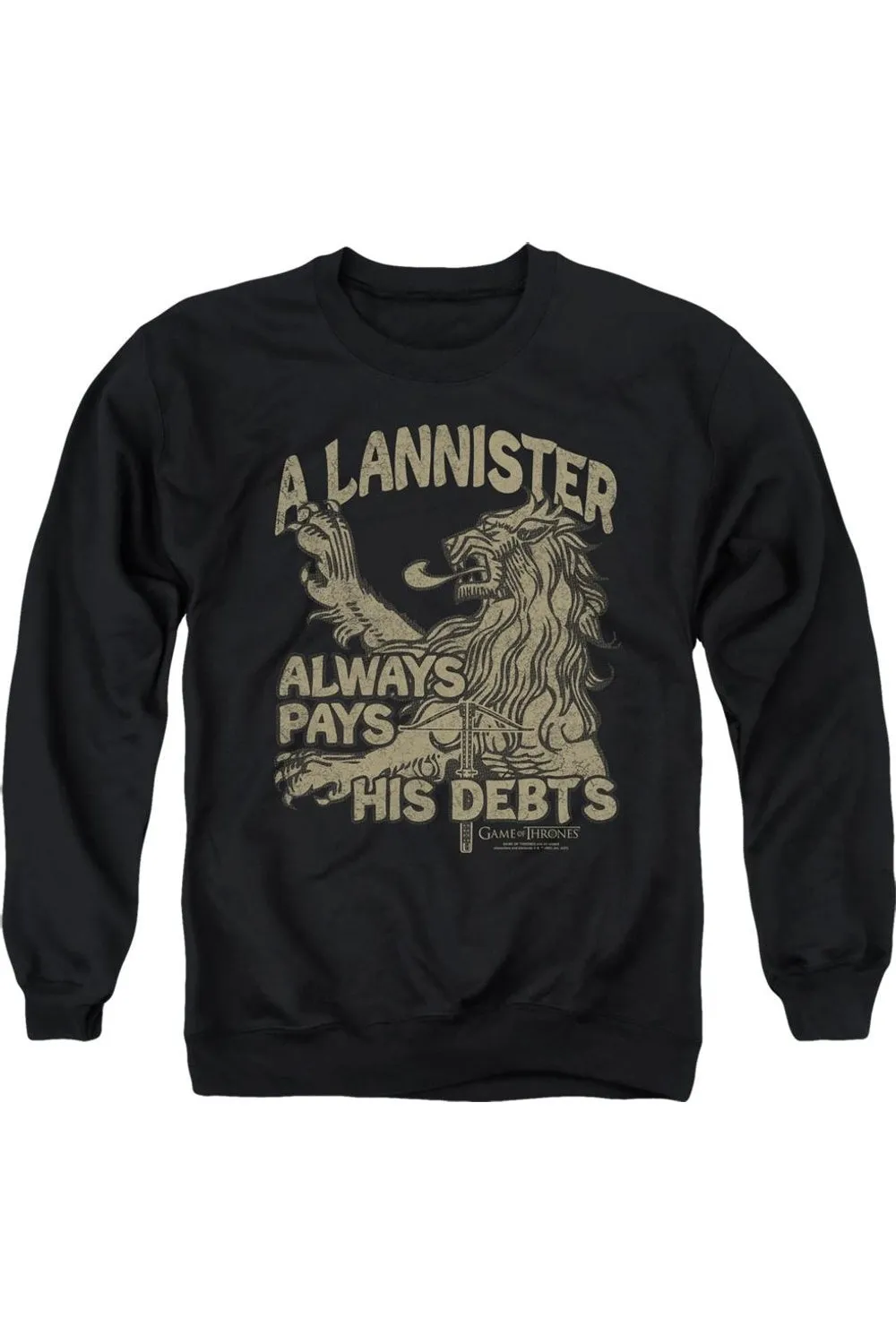 Game Of Thrones Debts Adult Crewneck Sweatshirt