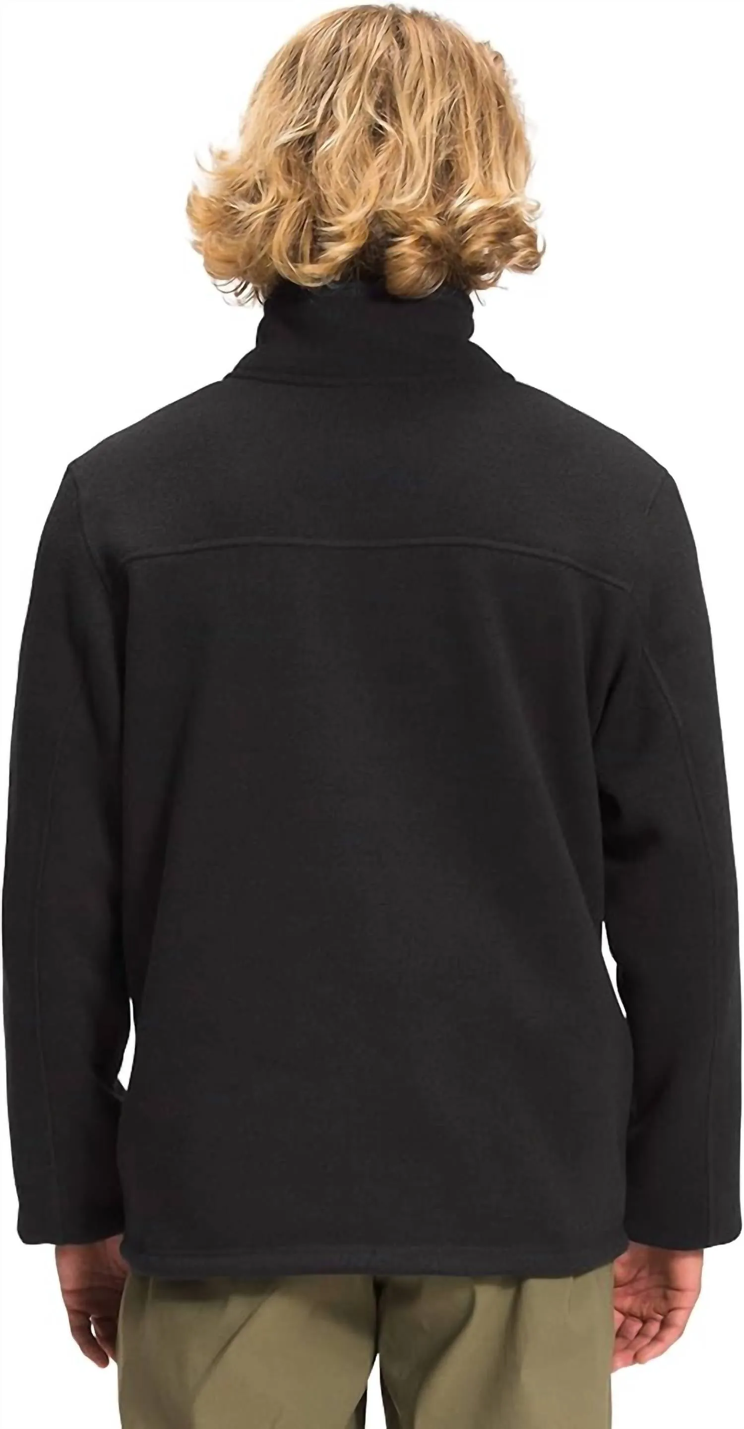Gordon Lyons Glassic 1/4 Zip Jacket In Tnf Black Heather