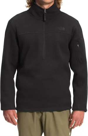 Gordon Lyons Glassic 1/4 Zip Jacket In Tnf Black Heather