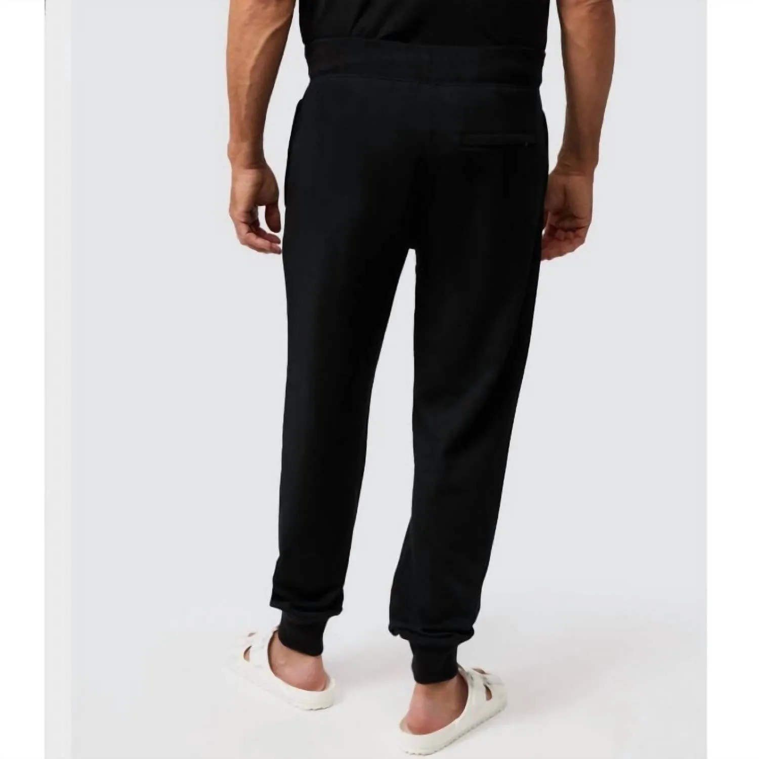 Gresham Embroidered Sweatpants In Black