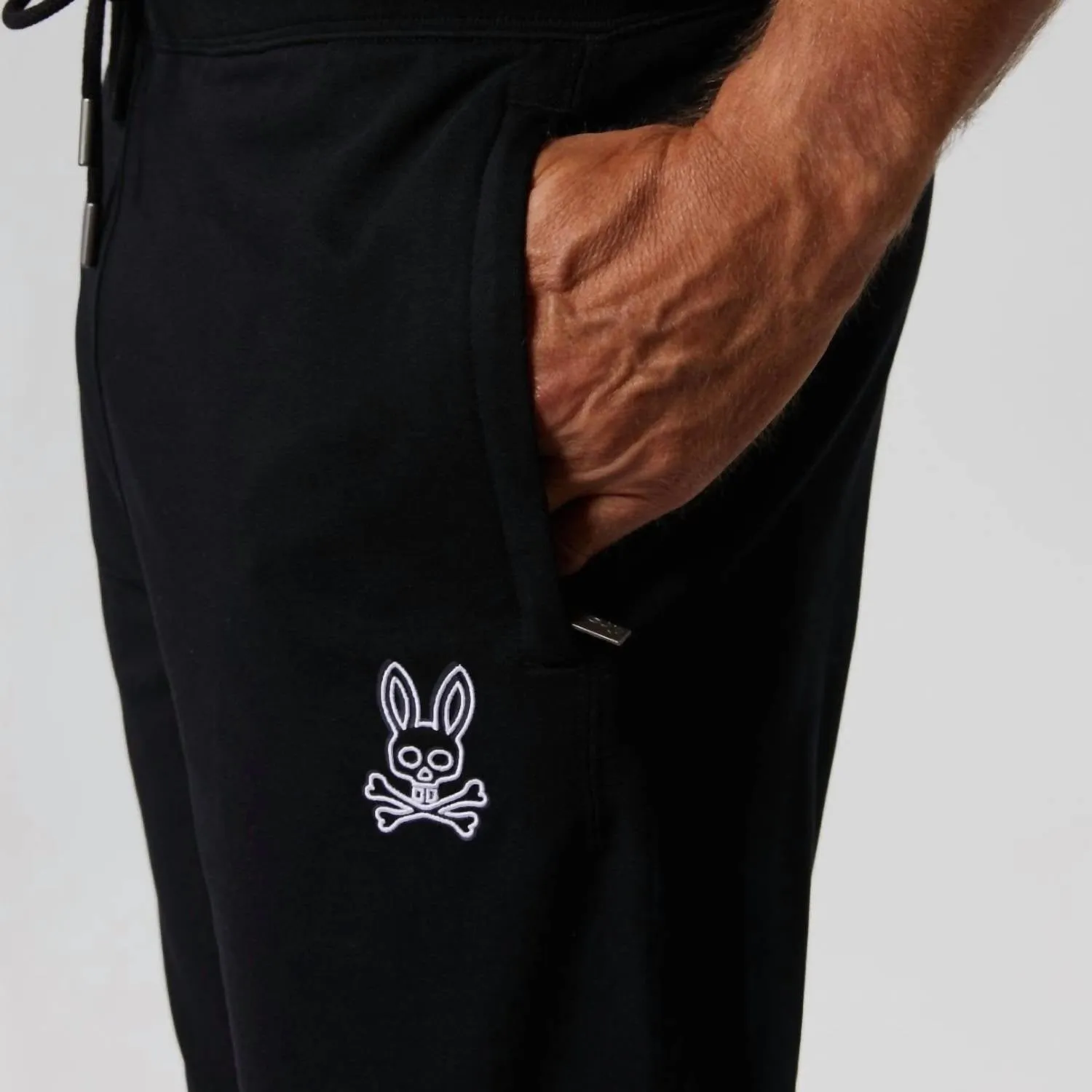 Gresham Embroidered Sweatpants In Black