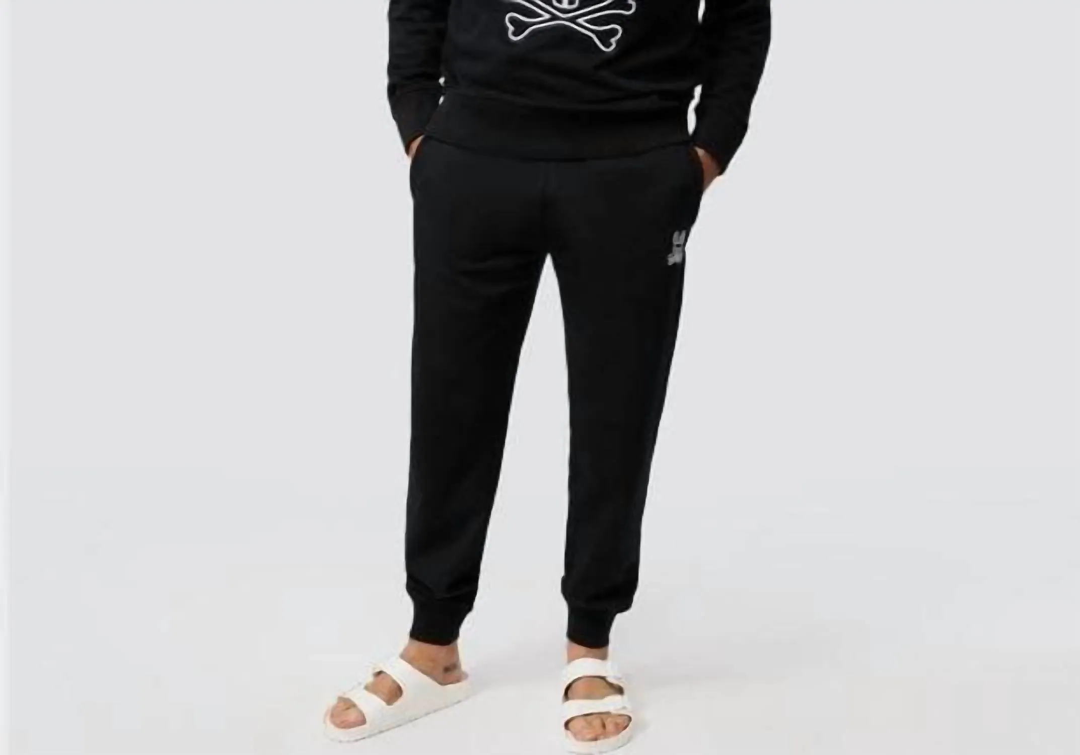 Gresham Embroidered Sweatpants In Black