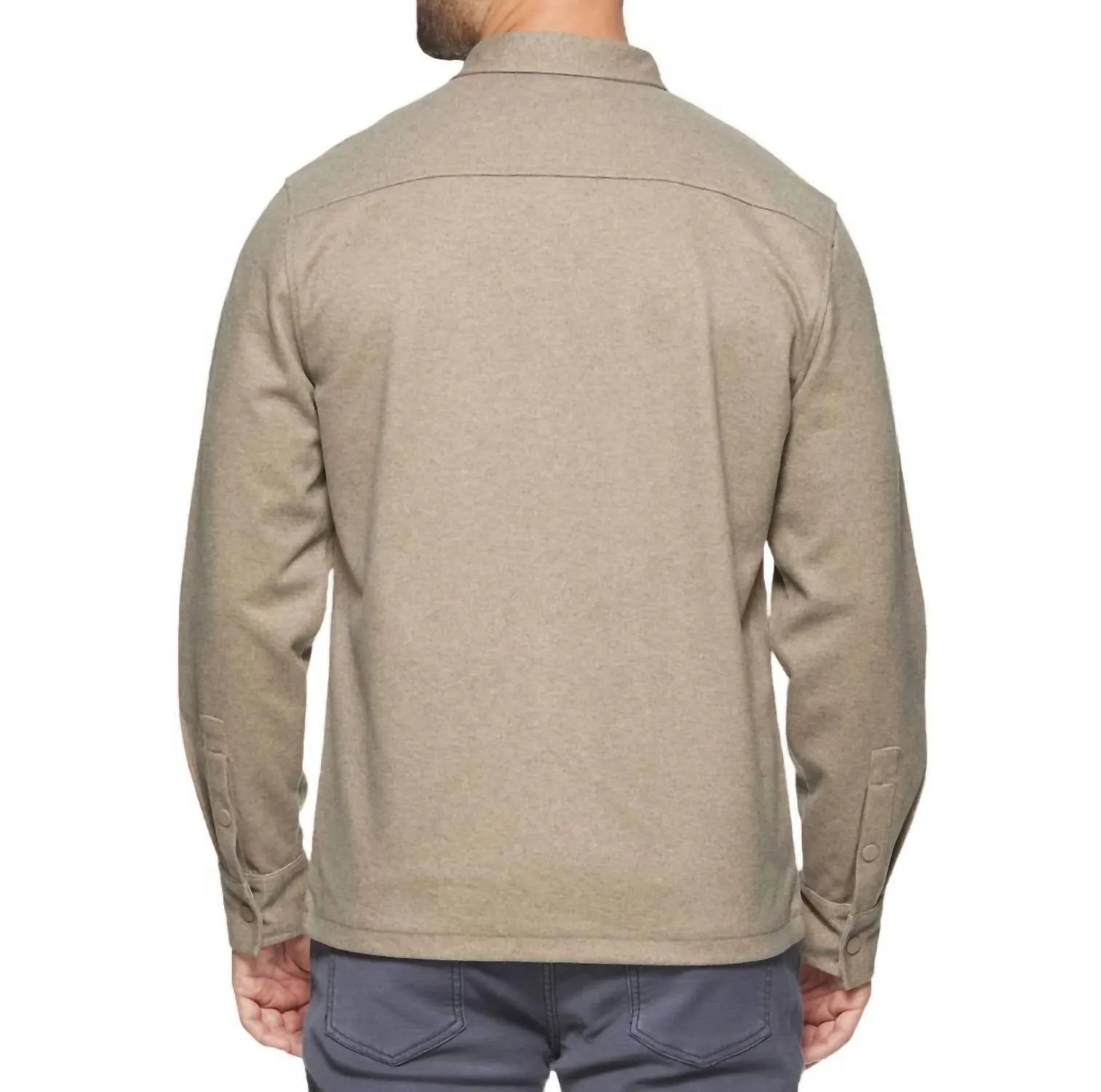 Hamlin Premium Brushed Jacket In Oatmeal