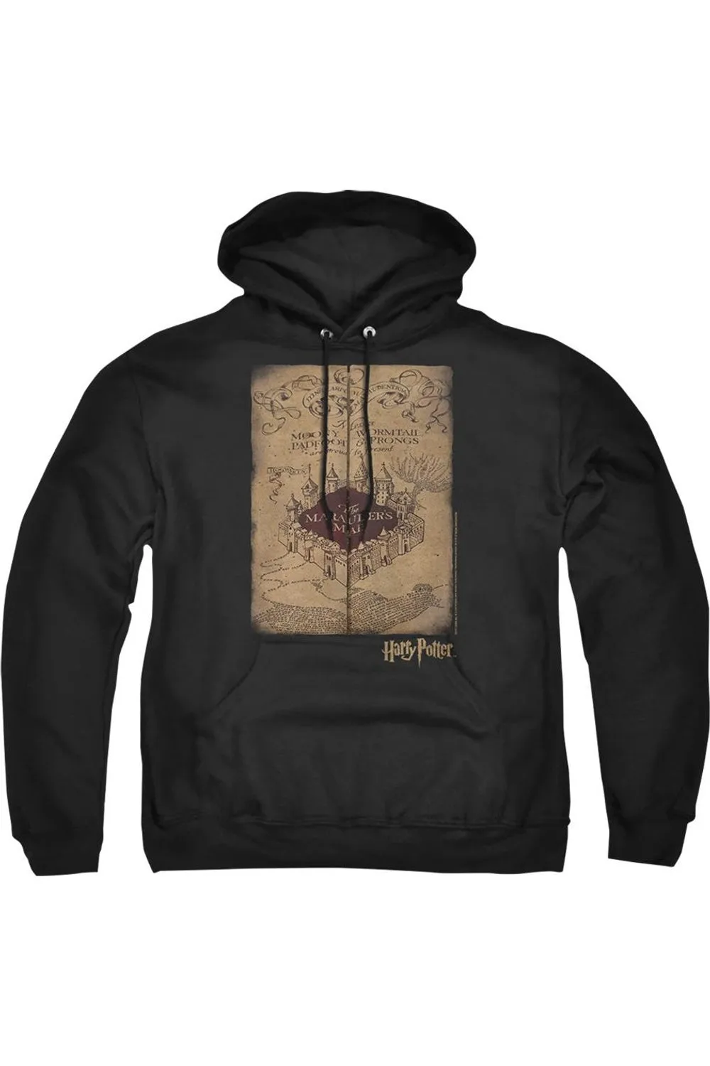 Harry Potter Marauders Map Adult Pull Over Hoodie / Hooded Sweatshirt