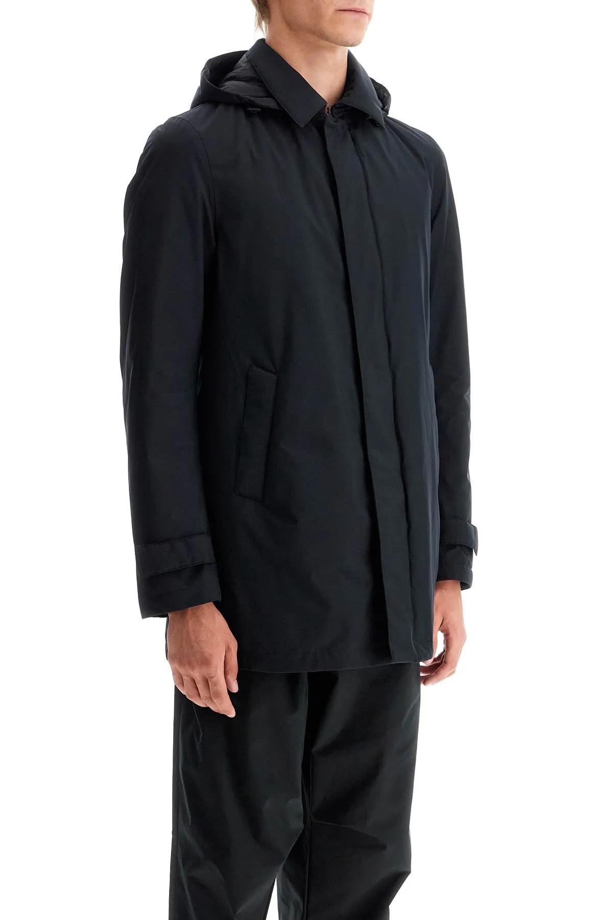 Herno Laminar Men's Laminar Padded Carcoat In Gore-Tex 2L
