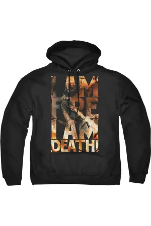 Hobbit I Am Fire Adult Pull Over Hoodie / Hooded Sweatshirt
